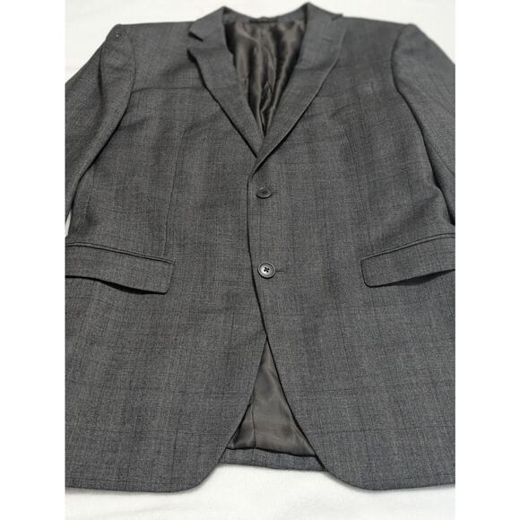 John Varvatos Blazer Mens 42L Gray Bedford Wool Suit Jacket - Picture 2 of 14
